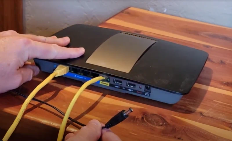 Unplugging Wireless Router