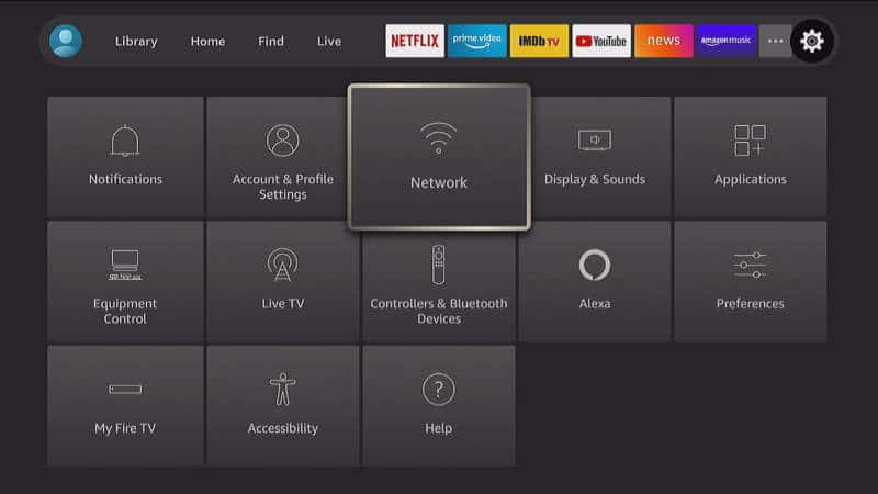 Fire TV Network Selection