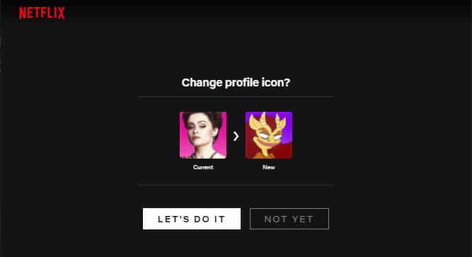 Netflix Change Profile Pic Confirmation