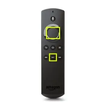 Fire TV remote buttons for reset