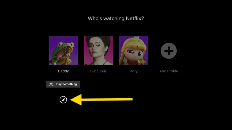 Netflix Profile Edit Icon